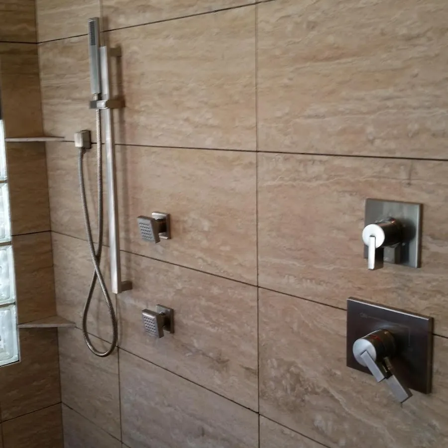 Shower fixture installation for Water Heater Replacement in Parker